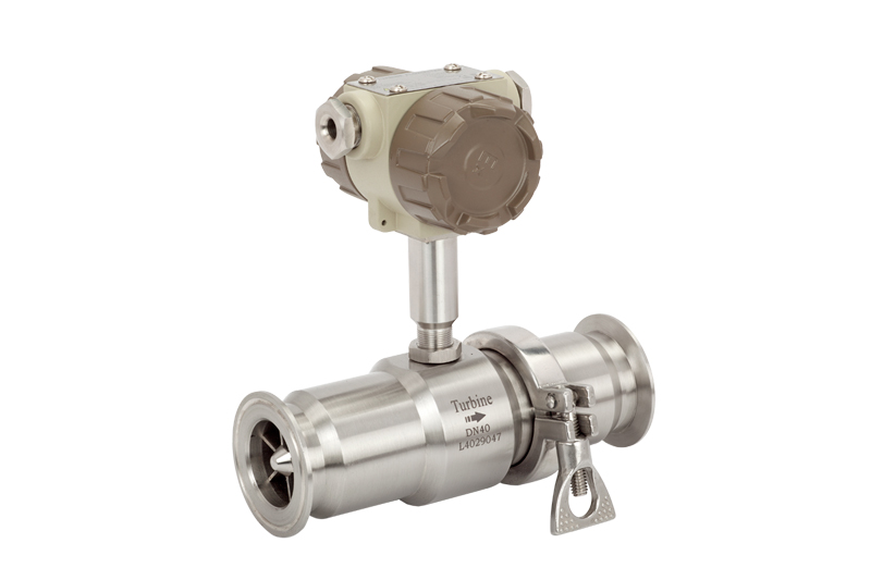 digital liquid stainless steel turbine sanitary water flow meter With 4~20mA with low cost