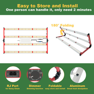 Aumentar el rendimiento de 400 W LED LED plegable de cultivo