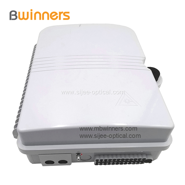 Outdoor FTTH Wall Mount Fiber Termination Box 24 Core