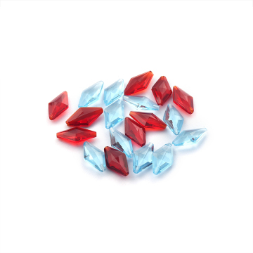 Rhombus Cut Blue Glass Multiple Sizes Customization