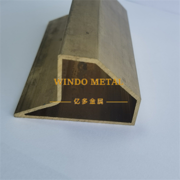 Special cross-section decorative brass tube