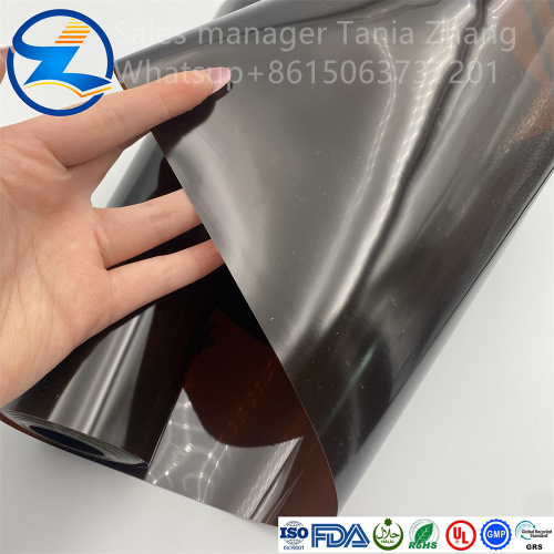 Brown PVC film for pharmaceutical packaging