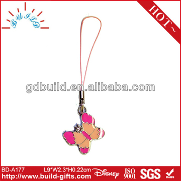 Butterfly shape metal jewelry pendant