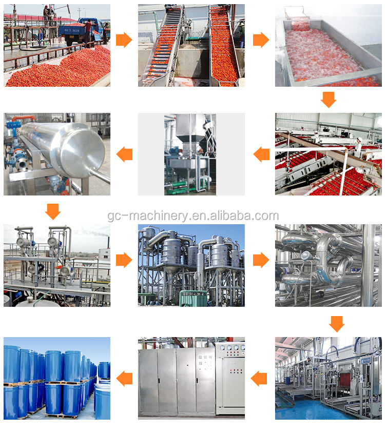 Automatic tomato paste processing machine tomato paste processing plant for sale