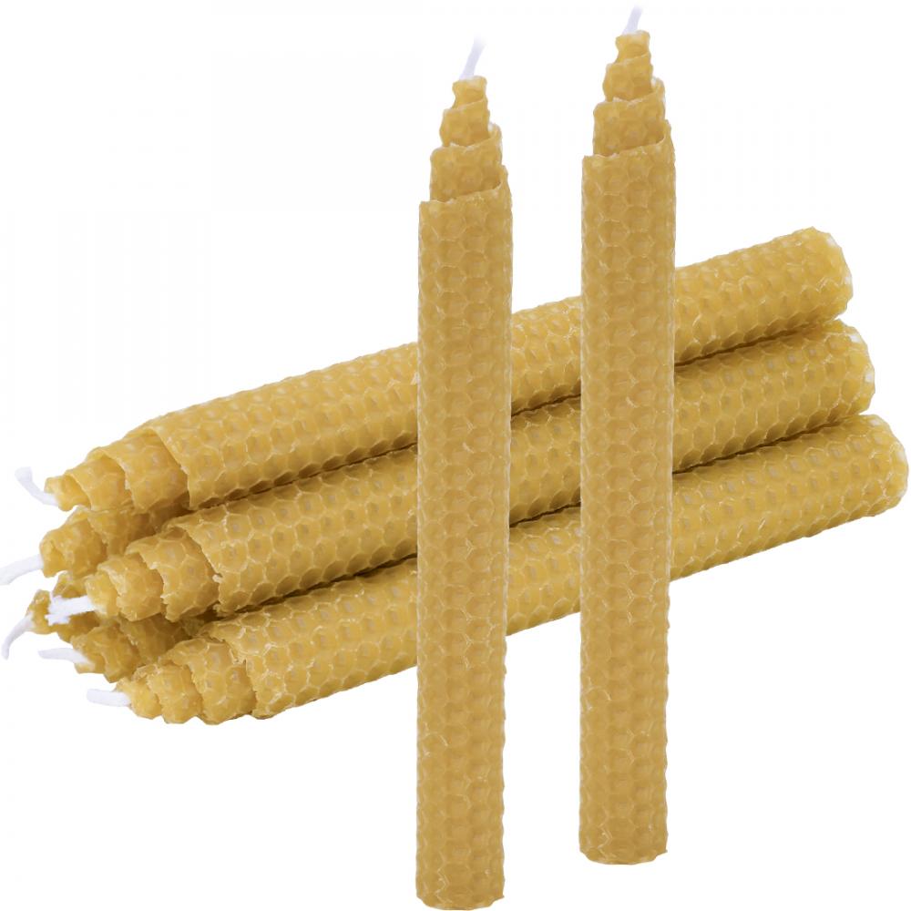 Hand Rolled Pure Beeswax Dinner Candles