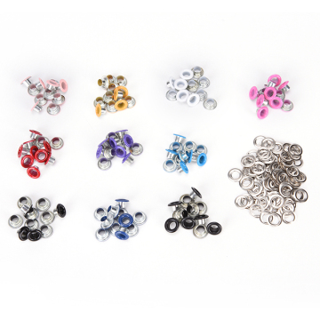 100pcs 3mm 4mm 4.5mm Metal eyelets For Scrapbooking DIY embelishment garment clothes eyelets Scrapbook Eyelet Random Mixed Color