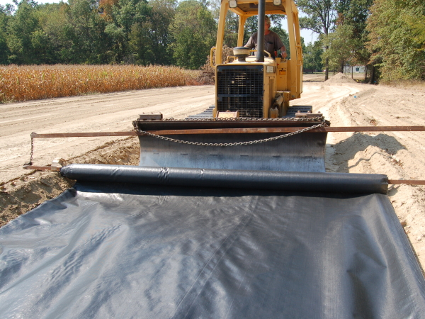 Doublure imperméable en géomembrane HDPE