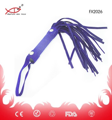 Funny Bondage Sex Toy Penis Shape Leather Whip