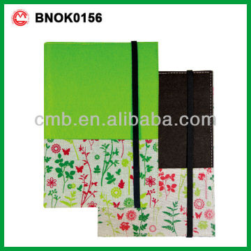 BACK TO NATURE FELT COVER NOTEBOOK WITH JUCO POCKET