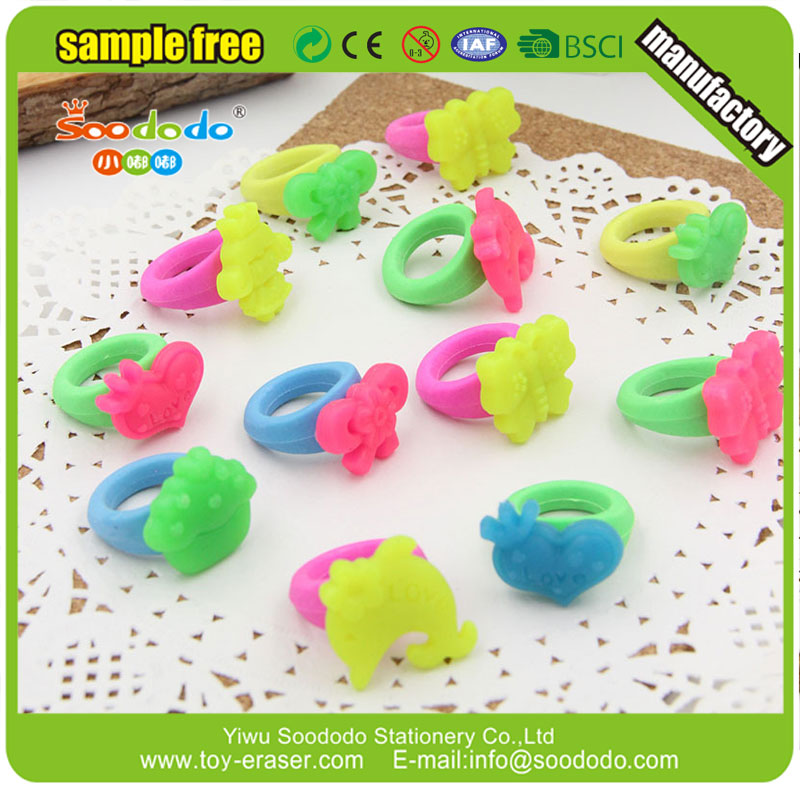 genomskinlighet Eco PVC Material 3d eraser ring