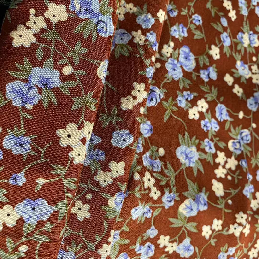 Mulinsen Textil 45S Challis 100 gedruckter Rayon -Stoff