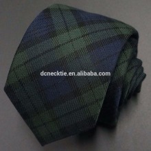silk wool blend green tartan ties