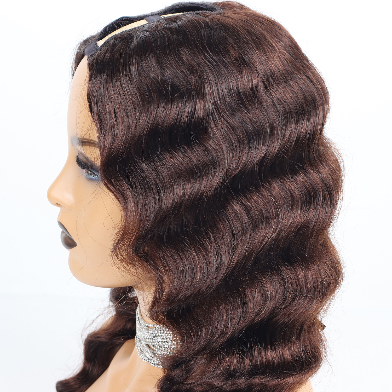 Wholesale 100% unprocessed remy Cuticle Aligned Raw Virgin u part wig human hair ,glueless wigs for black women