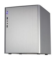 Sliver Aluminum Vertical Computer Cases Micro-atx With Wiredrawing Technology