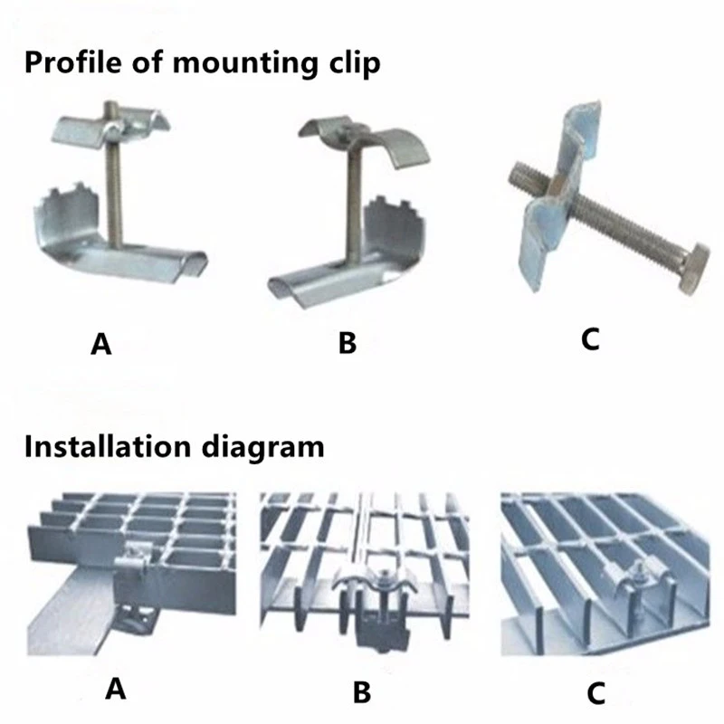 High Quality Hot DIP Galvanized Steel Grate Grating Saddle Clip