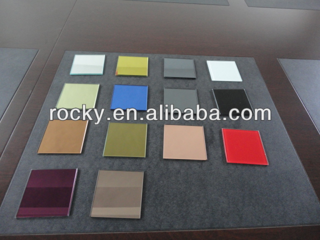 sell 4 5 6mm colored mirror glass high quality bronze color mirror