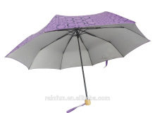 UV protection 3 section foldabld umbrella