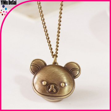 Retro necklace watch wholesale bear pocket watch