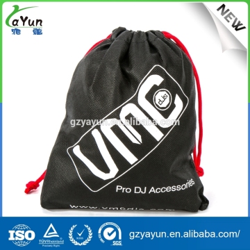 drawstring green wholesale custom printed bag