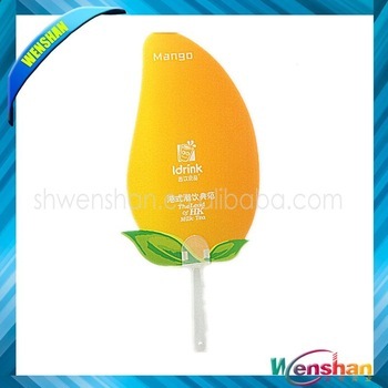 with custom logo plastic advertising fan