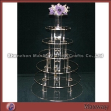 Crystal combined perspex wedding cupcake stand