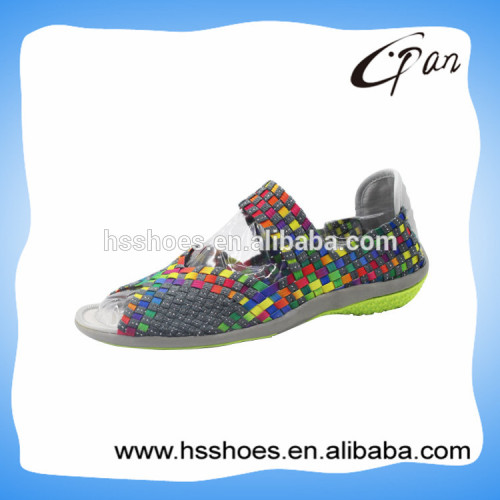 Nice design traditional handmade women woven shoes