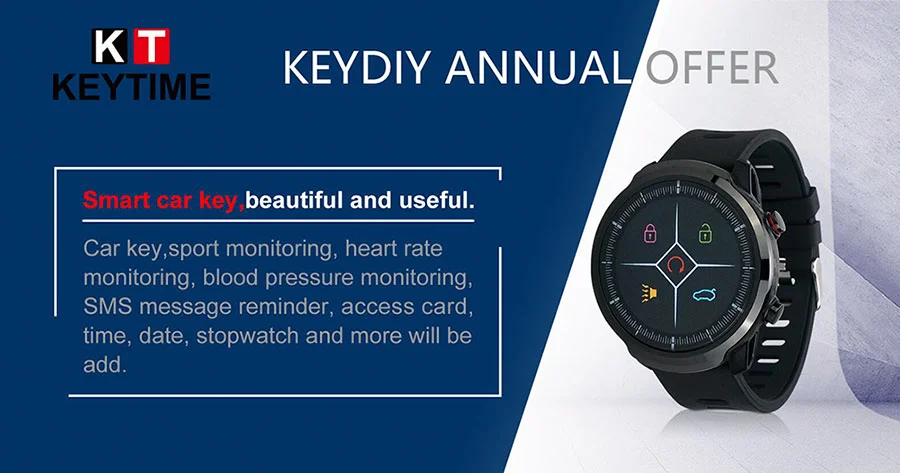 Original Keydiy Kd Smart Watch Kd-Sw02 Liquid Crystal for Kd-X2 Key Generate as Smart Key Fob Waterproof