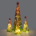 Bottiglia in vetro a forma di aria di Natale a forma di luce decorativa