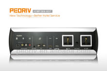 Hotel guest room use high quality HDMP2000-BD luxury all-in-one media panel/ABS device