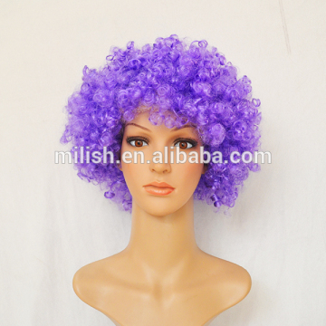 FBW-0196 Party big natural kids purple afro wig