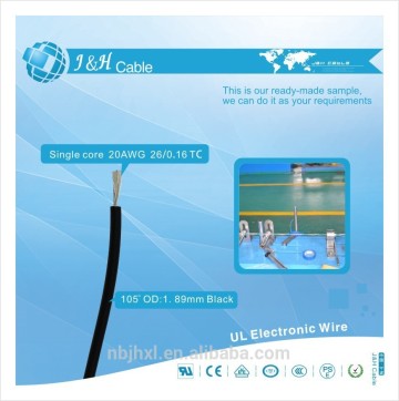 105deg 300V Flexible PVC insulation wire UL10198 hook up wire