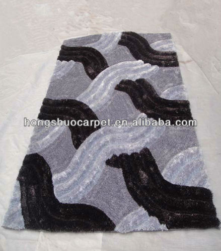 Polyester silk rugs