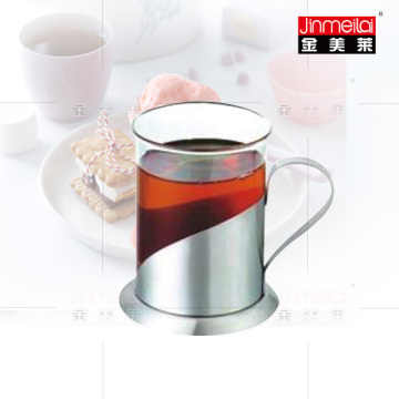 stainless steel glass coffee sets and tea cups 200ml
