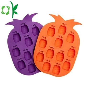 Silikon Buah Berbentuk Fleksibel Ice Cube Tray Molds