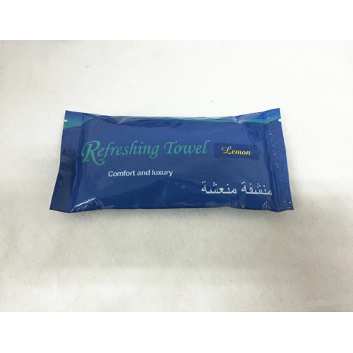 Printed Single Sachet Refreshing Wet Cotton Towel