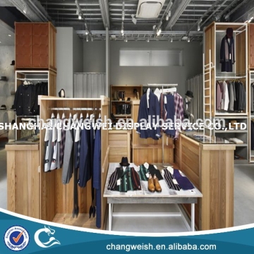 mdf wood hook clothes display stand