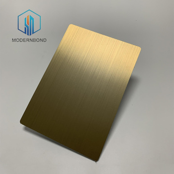 Exterior PVDF Brushed Aluminum Composite Panel