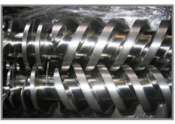 Bimetallic parallel twin screw for Bakelite injection