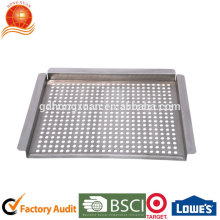 Stainless Steel BBQ Grill Pan/Not Coating BBQ Grill Pan Hongxuan BBQ-P012