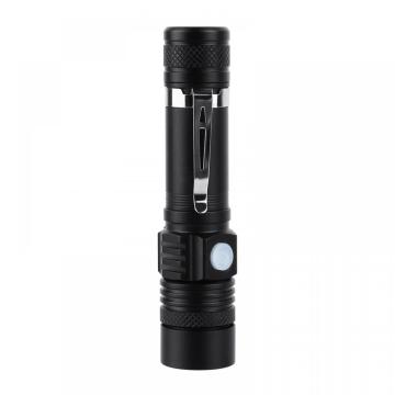 Small Zoom LED Flashlight with USB harging