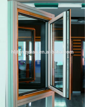 residential building solid aluminum wood windows