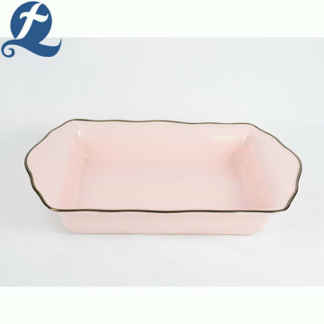 Cheap price wavy phnom penh ceramic bakeware