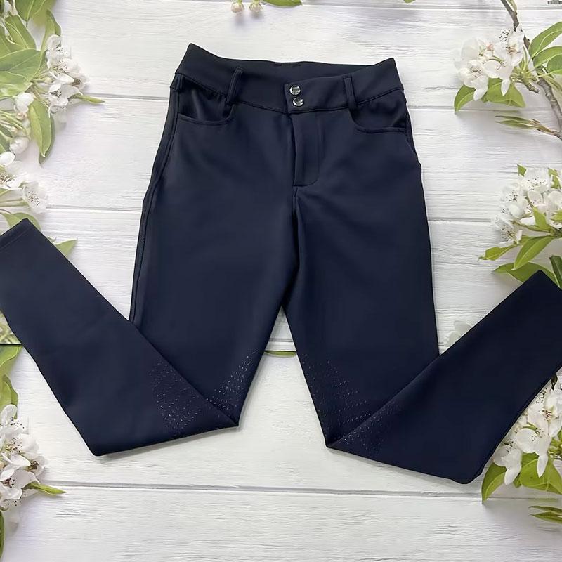 navy half seat grip riding breeches