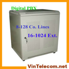 China PABX factory VIN-2000HB series digital PBX with 128 Lines and 1024 Ext. lines for large Phone System Solution
