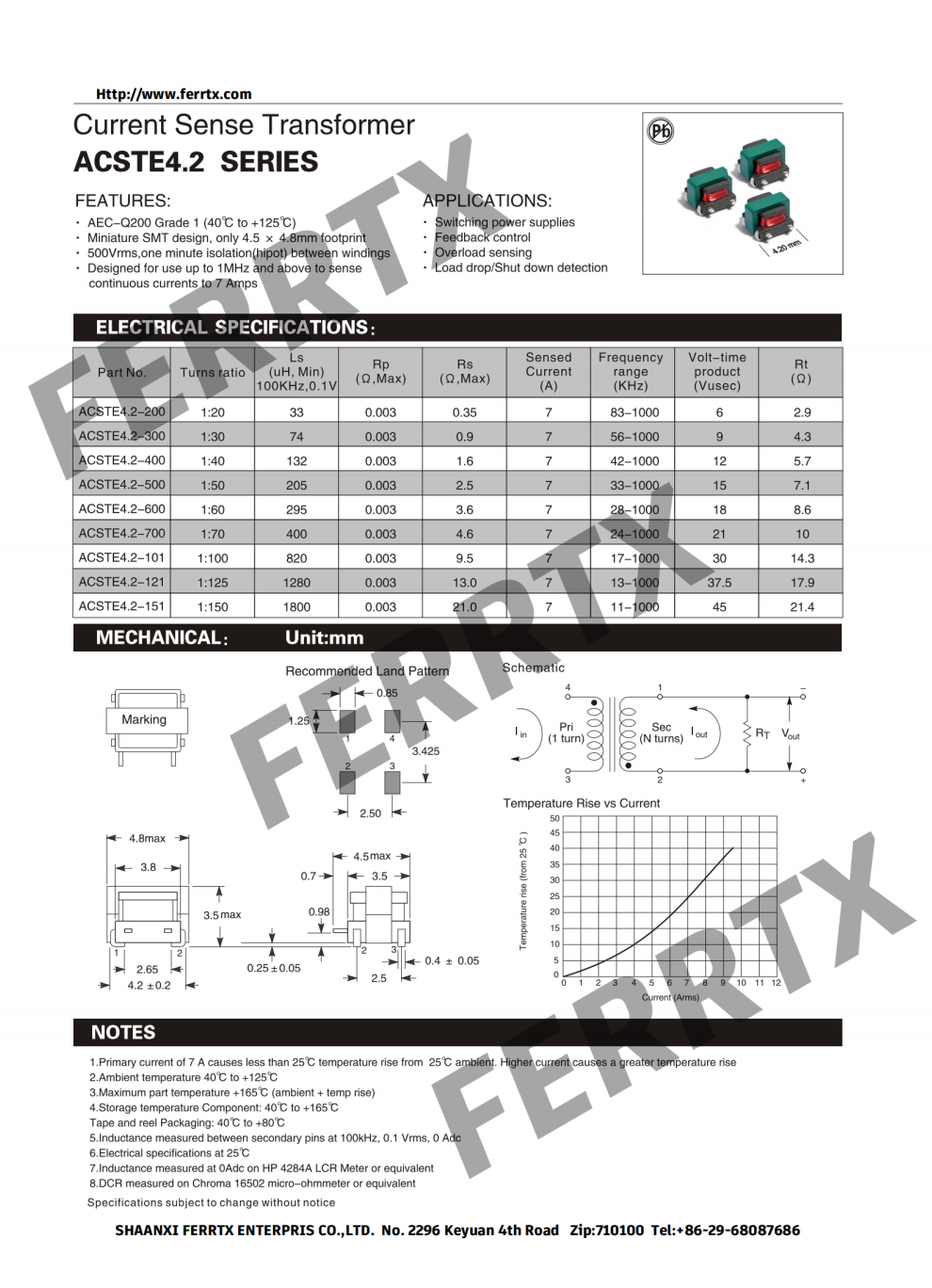 SMD Mount Current Transformer SMD Mount Current Transformer