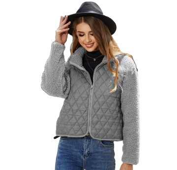 Women's Winter Plush Quilted Sherpa Zipper Jackets - New Arrival Shackets
