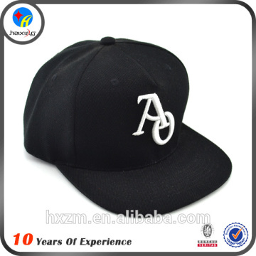 Popular flat bill embroidered custom snapback cap