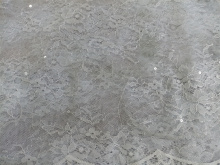 NYLON CHANTILLY LACE SEQUINS PD FOR HIGH QUALITY WOMEN' DRESS FABRIC