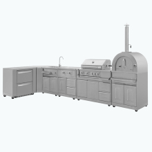 304 SS Pizza Oven for Outdoor Kitchen BBQ Island