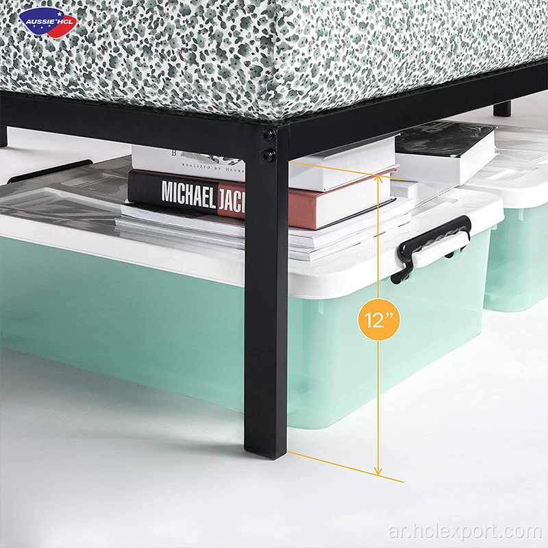مرتبة إطار سرير معدنية منصة فندقية مزدوجة الحجم